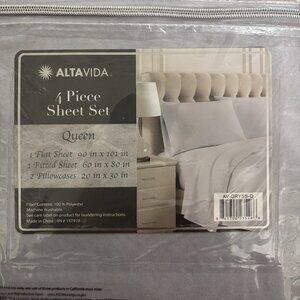 Alta Vida 4 Piece Sheet Set: Queen